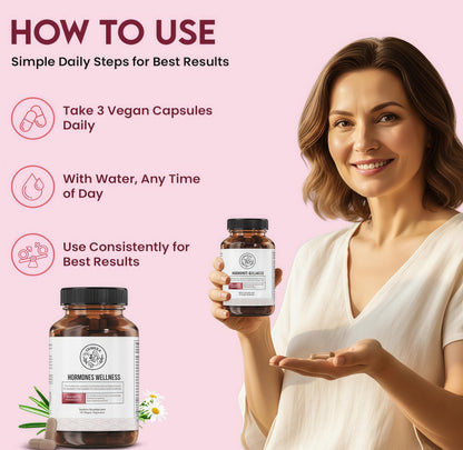 Happy Mammoth **Not Available Hormone Harmony Natural Hormonal Support for Women, Relief for Menopause, Perimenopause, Healthy Hormonal Balance, Hot Flashes. 72 Capsules.